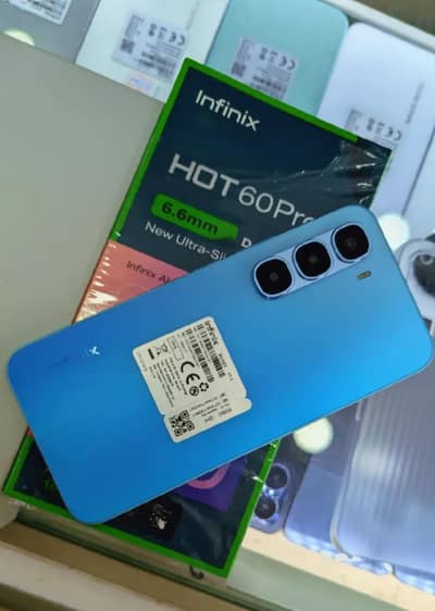 infinix hot 60 pro with warranty 8/128 blue color most dimanding