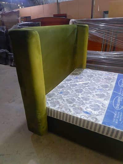 Queen size Bed - Olive Green color - Custom made