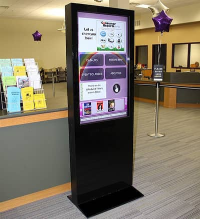 Digital Floor standee Kiosk-Interactive led-Token Dispenser Signage