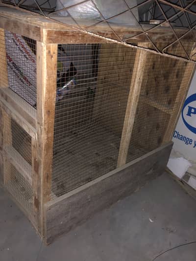 Heavy Wooden cage conditions all ok