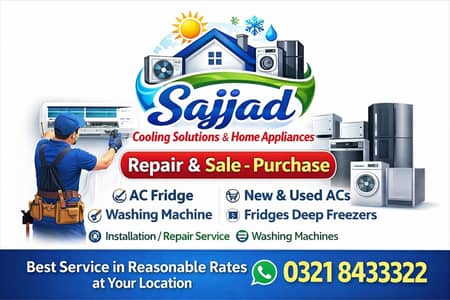 AC, FRIDGE | EXPERT REPAIR SERVICES | SALE & PURCHASE | BEST PRICE