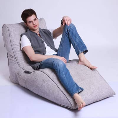 Avatar Lounger Bean Bag in Jute Fabric