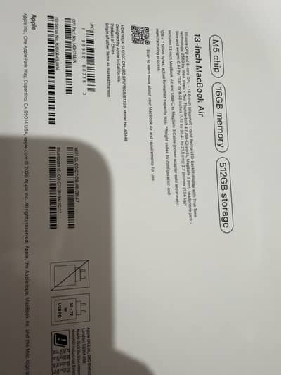 Mac book air 13.6