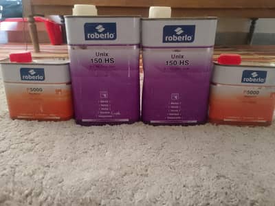 Roberlo Unix 150 HS Clear Coat 2k + P5000 Hardener - 2x Auto paint