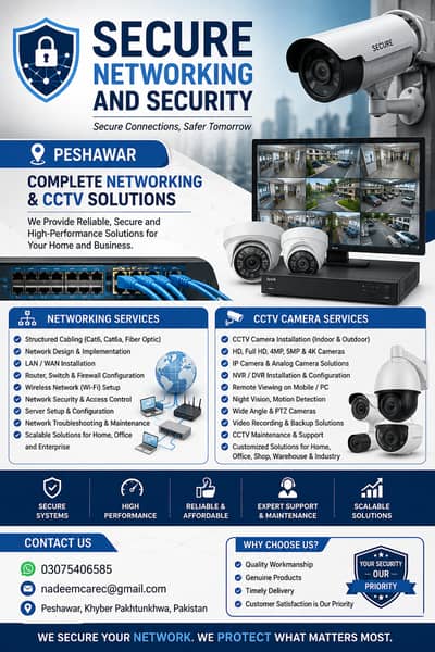 Professional CCTV Camera Installation and Networking