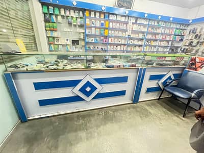 Mobile shop All furniture, glass door's,mobile accessories etc