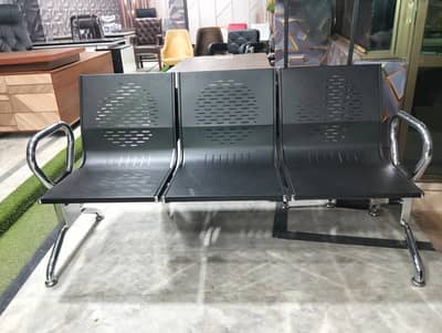 3 Seater Steel Chair | Waiting Bench | Visitors benches | Benches