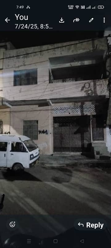 Behtreen investar deel Nazmabad main paposh chorangi k shath 133 Gaz G+1 park pehs west oppin old house 2shops niklyin gi