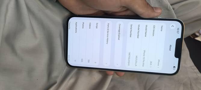 Apple iPhone 13 Pro Max 512 GB Display message 98health