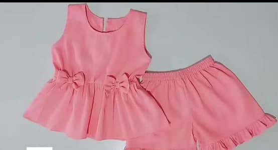 girl peplum top short dress1-5 year lawn