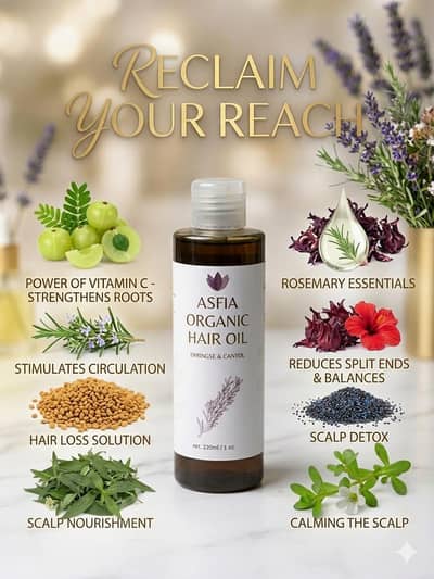 Asfia Organic Hair Oil