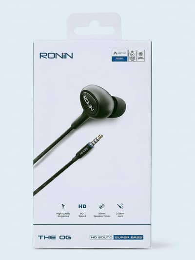 Ronin THE OG Wired Earphones | HD Sound & Super Bass