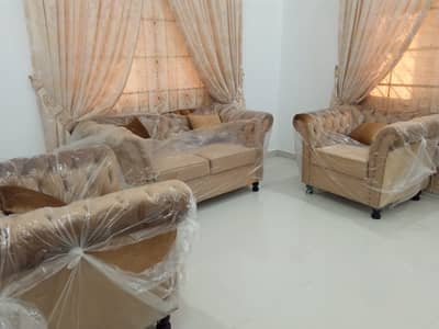 New 4 Seater Sofa Set + Standing Mirror + Centre Table