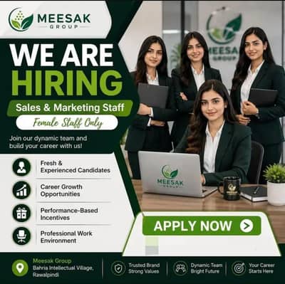 Female Required as Sales Representative