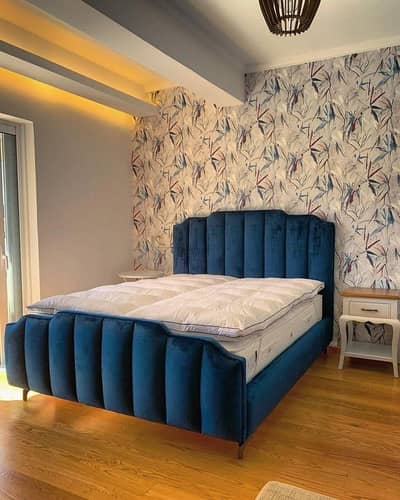 Bed Set - King Size bed - double bed set - wooden bed -Poshish bed set