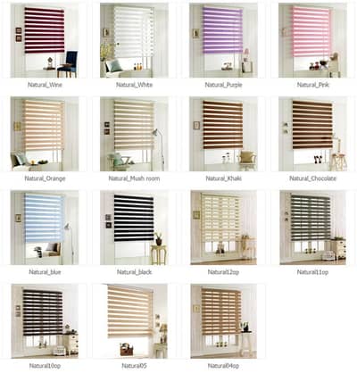 blinds |Wooden blind | home & office |Roller| Zebra, vertical Blind