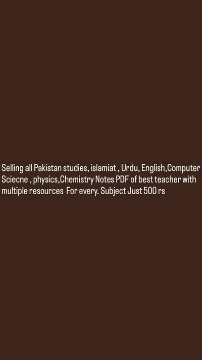 O levels notes