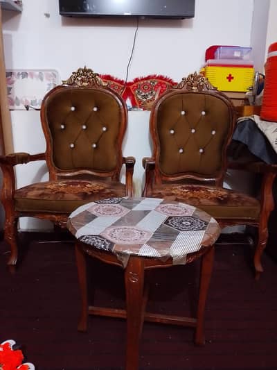 coffee chair set for arjent sell 3 month used
