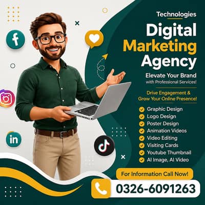 Digital Marketing Services, Social Media Posts, Meta Ads, AI Vedio