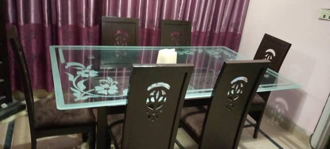 6 chair glass 5×8