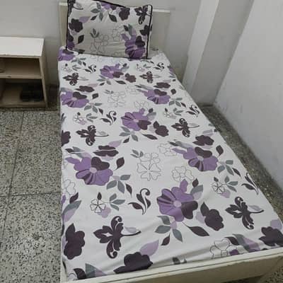 solid wood bed and mattress
