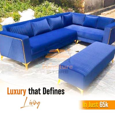 L shape sofa - Corner sofa - TV Lounge sofa - Sofa set Molty Foam made
