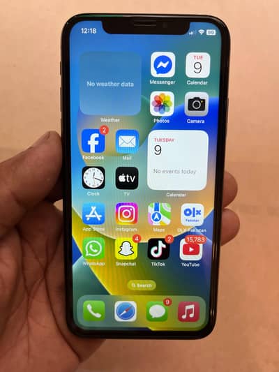 Apple iPhone x official PTA 256gb