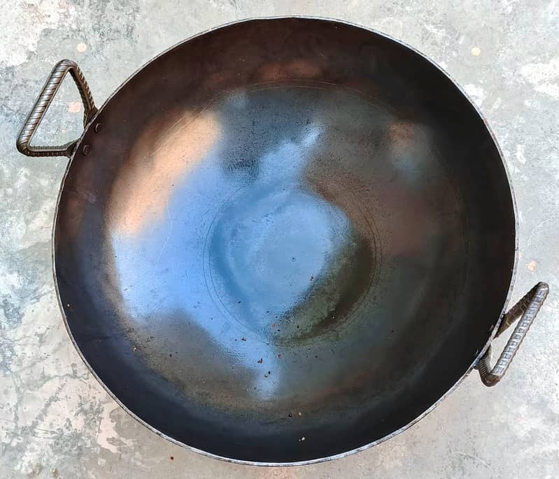 Commercial Gas Burner & Large Karhai Set 1