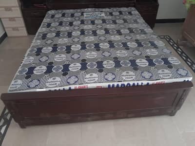 wooden bed
