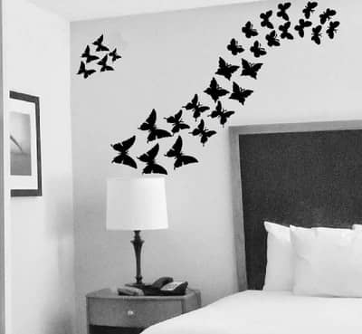 pack of 20 wooden room decoration butterflies for kids