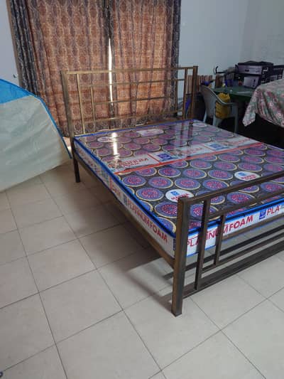 Wrought Iron Bed with Mattress - Both brand new