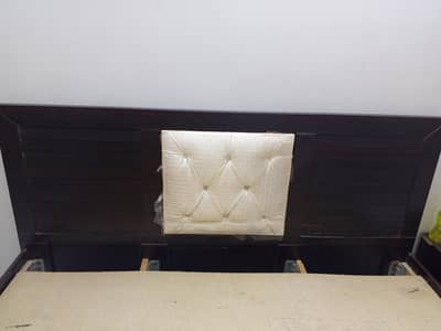 wooden bed