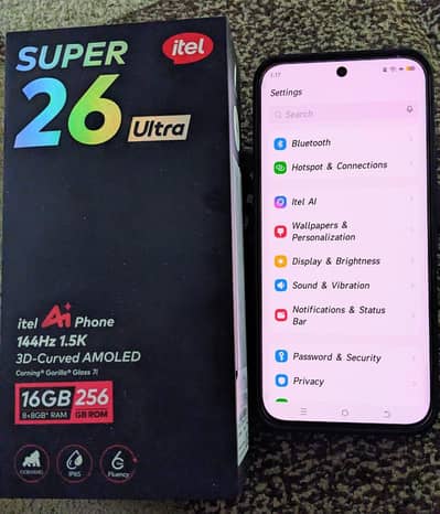 Itel s26 ultra 8gb 256gb 7 month warranty