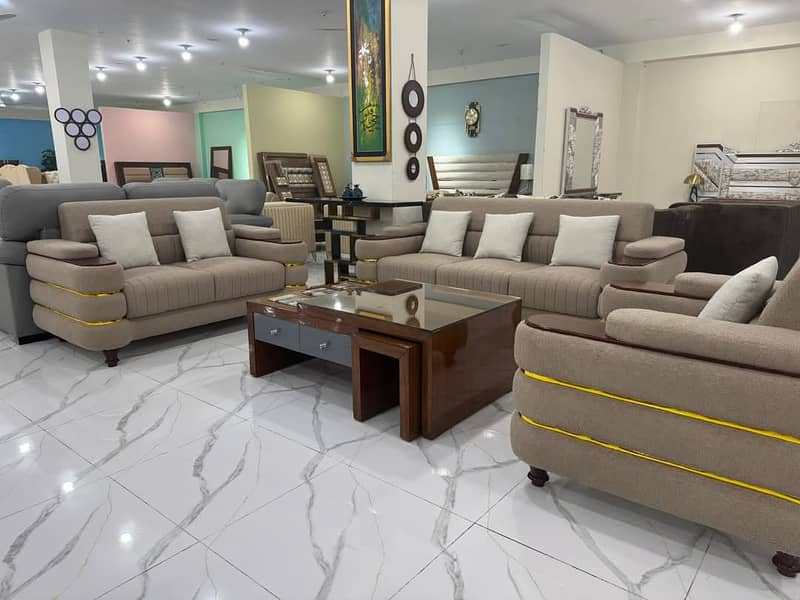 Sofa Sets/7 , 6 & 5 Seater sofa/Wooden Sofa/Dewan Sofa/Brand New Sofas 10