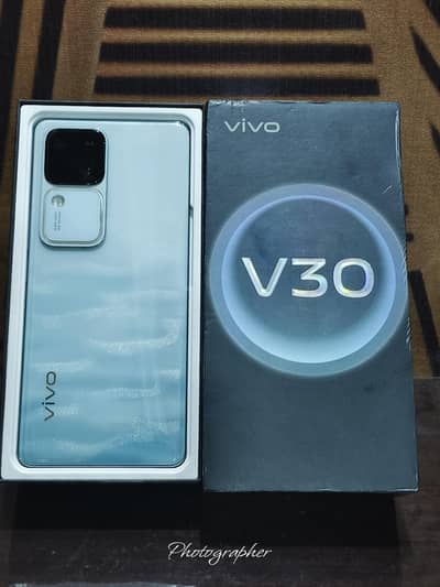 Vivo v30 5G 12gb256gb full  box condition 9.5 /10