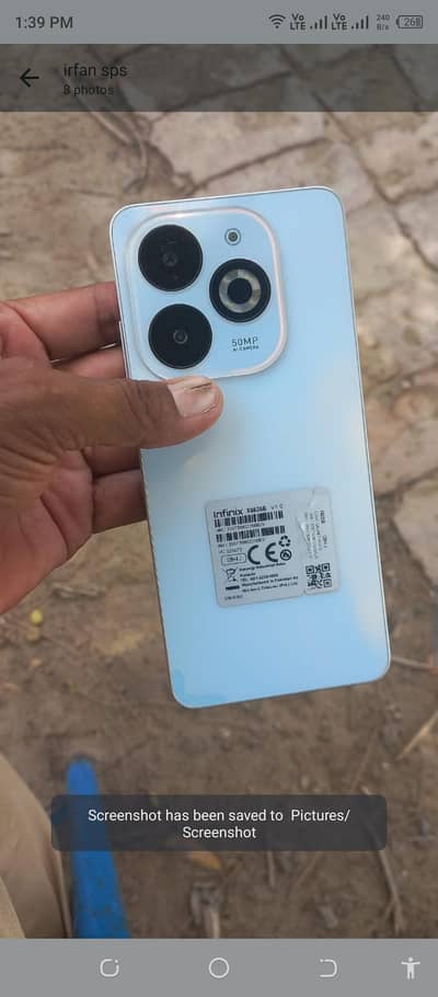 Infinix Hot 8 full box 4/64 penal me line hai wo khatam ho jaye gi