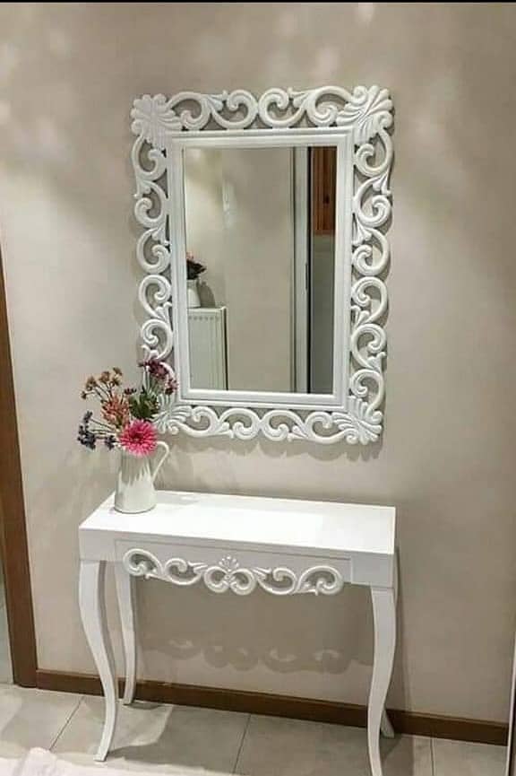 Console - Console Table - Console table with mirror - Side console set 5