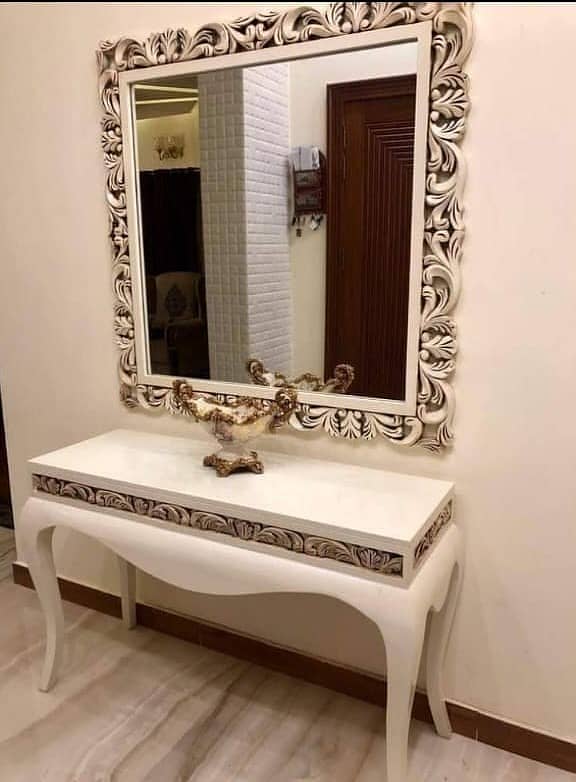 Console - Console Table - Console table with mirror - Side console set 9