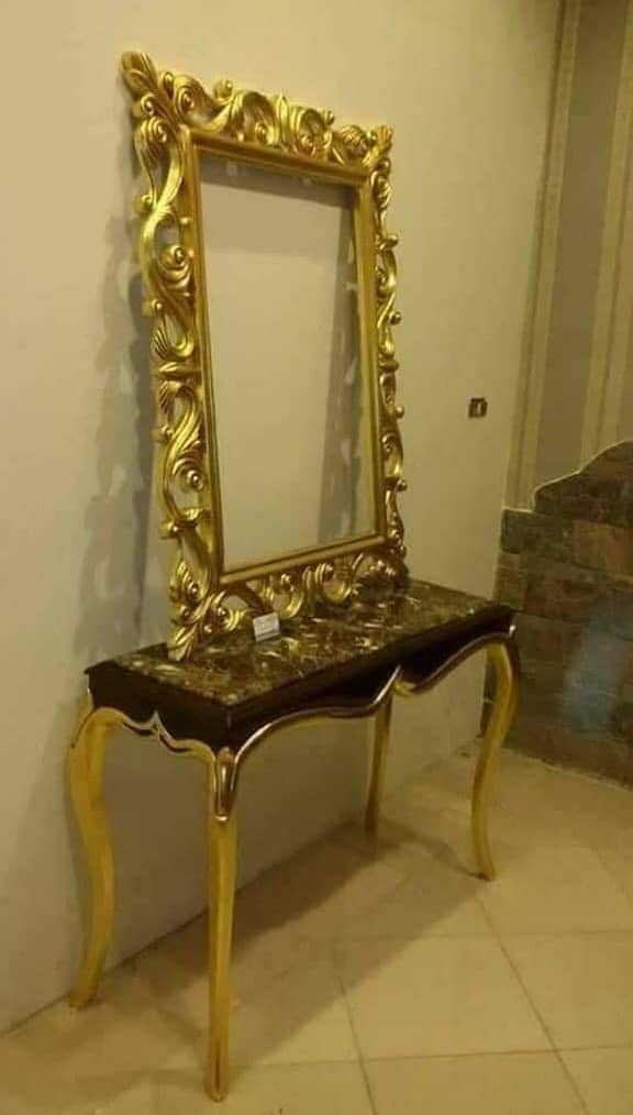Console - Console Table - Console table with mirror - Side console set 2