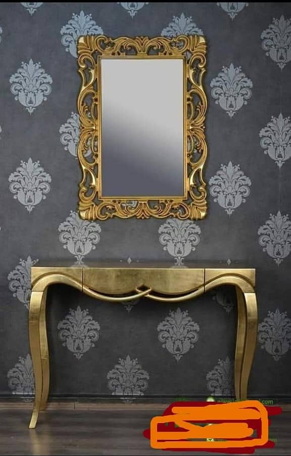 Console - Console Table - Console table with mirror - Side console set 3
