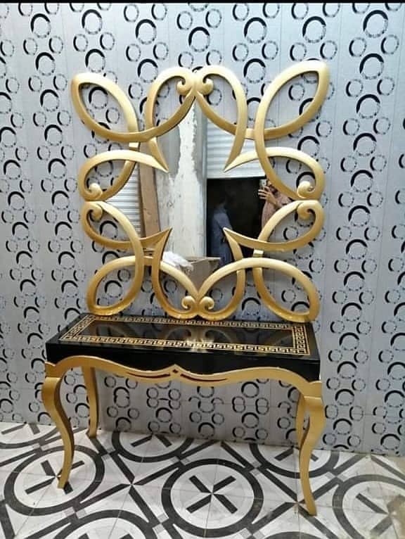 Console - Console Table - Console table with mirror - Side console set 4