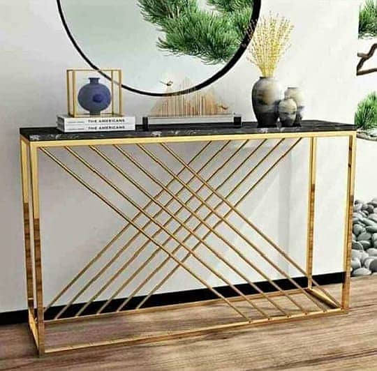 Console - Console Table - Console table with mirror - Side console set 9