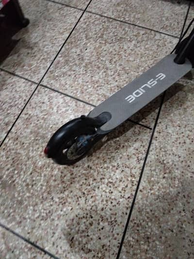 Electric scooter fully loaded