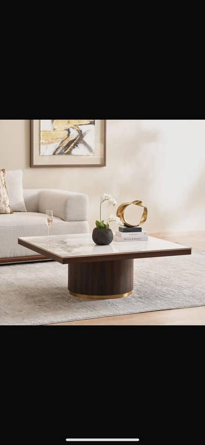 Luxury Marble Top Center Table | Brand New | Premium Quality