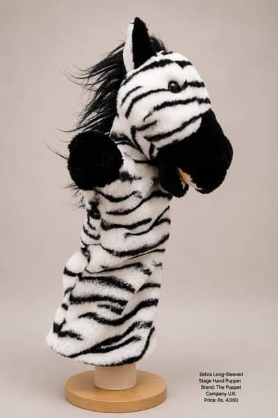 Zebra - Tiger Hand Puppet - Kitty Talking Puppet  |Kids Toy Pakistan