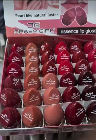 `Crazy Girl Lip Gloss - 10 Pcs Box | 12 Shades