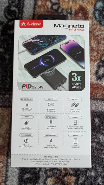 Audionic Magneto Pro max wireless Powerbank