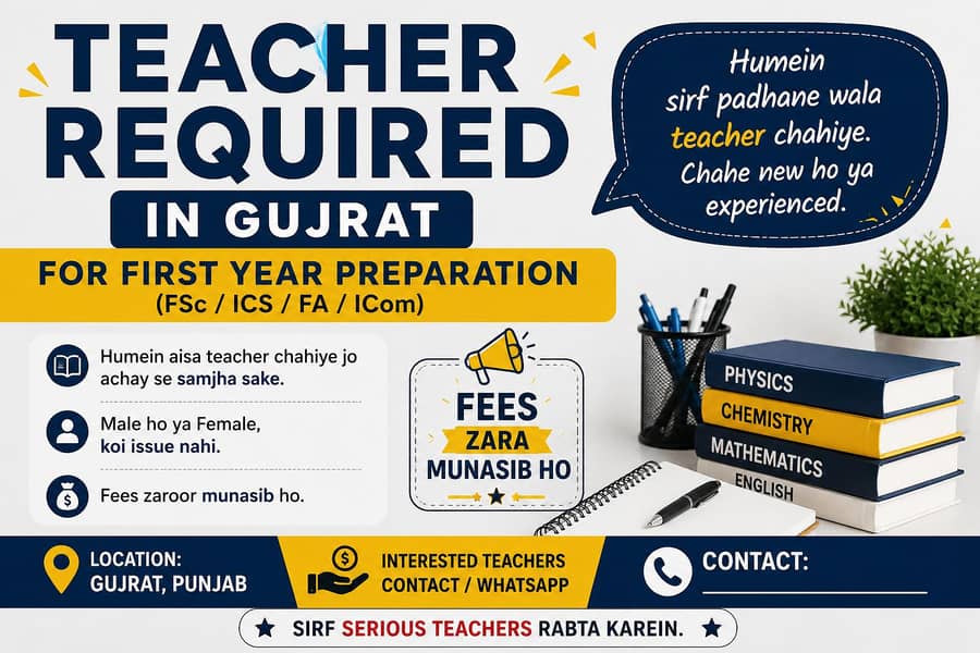 teacher required 0