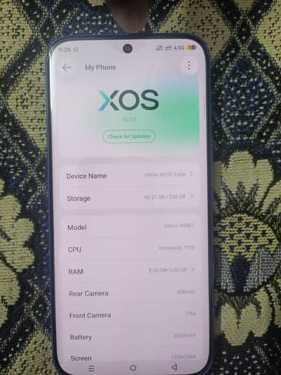 Infinix note edge WhatsApp 03023421014