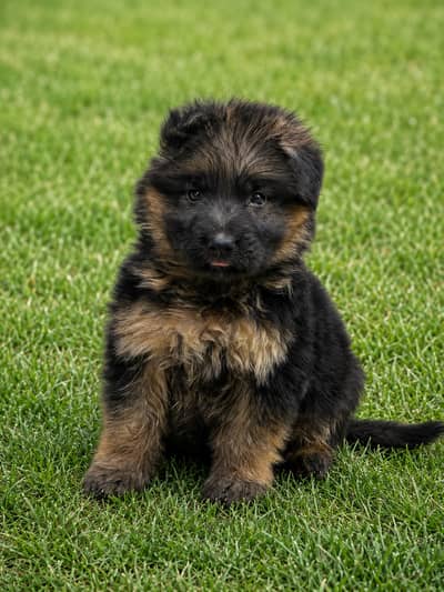 long hair german shepherd puppy